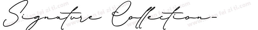 Signature Collection字体转换